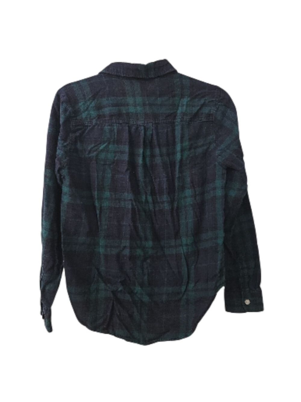 Old Navy Plaid Shirt Green and Navy - Picture 4 of 6